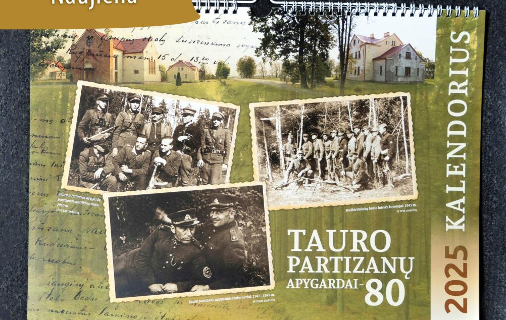 Kalendorius „Tauro partizanų apygardai – 80“