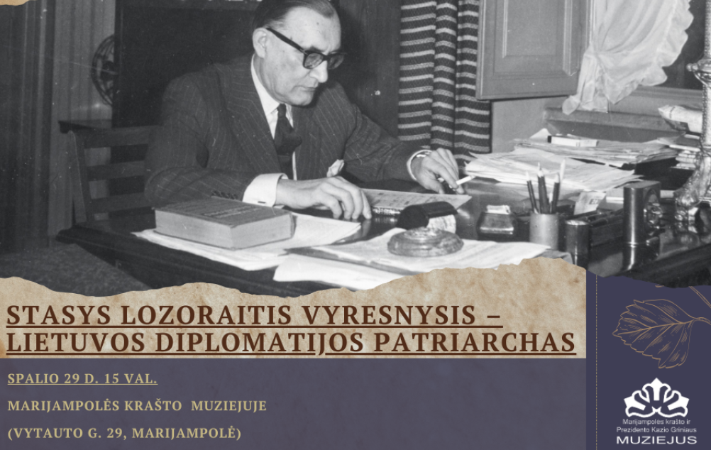 Paskaita „Stasys Lozoraitis vyresnysis – Lietuvos diplomatijos patriarchas“