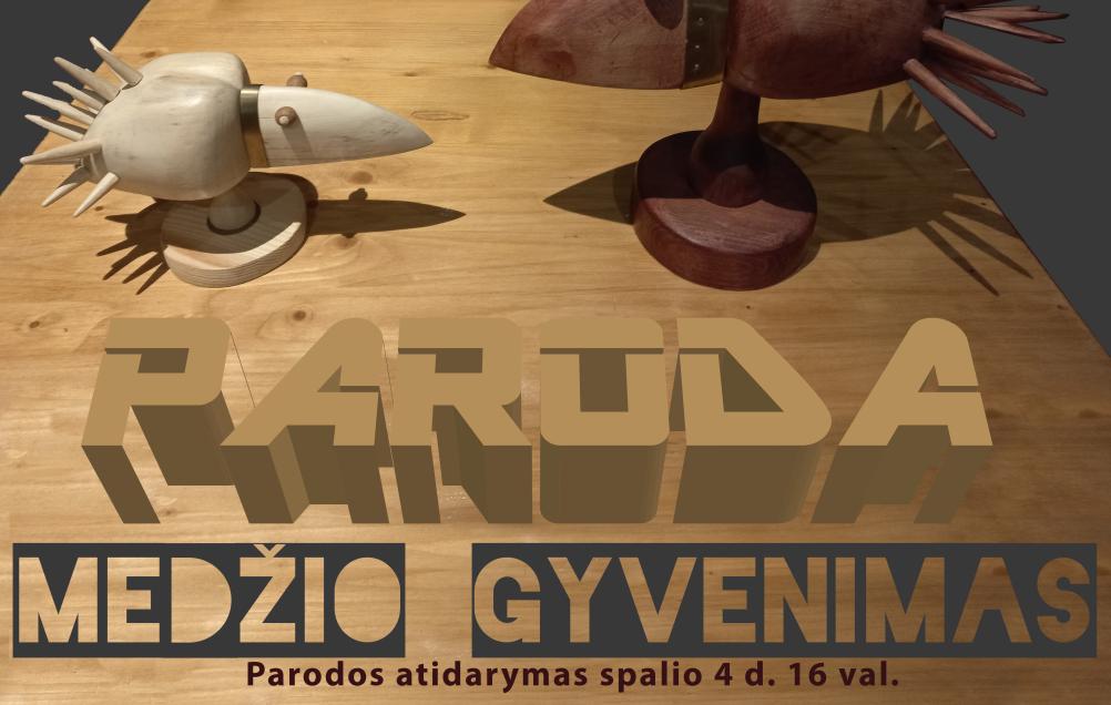 Ričardo Mockaus skulptūros parodos „Medžio gyvenimas“ atidarymas