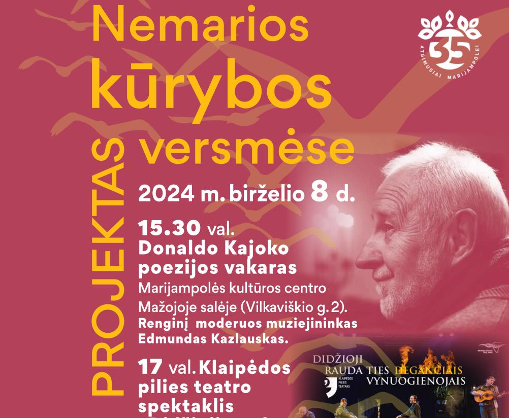 Donaldo Kajoko poezijos vakaras 